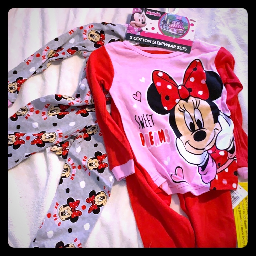BRAND NEW Disney Junior 4-pc sleepwear set 2T